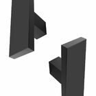 Puxador Para Portas Em Aço Inox Preto Fosco 60cm Eros