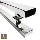 Puxador Para Portas Grand Clean Aço Inox Polido Brilhante - P