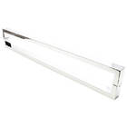 Puxador Para Portas Greco Aço Inox Polido Brilhante - Puxador