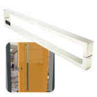 Puxador Para Portas Greco Aço Inox Polido Brilhante - Puxador