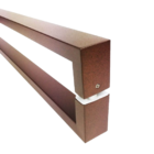 Puxador Para Portas Greco Corten - 1 82 M - Furação 1 80 M