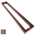 Puxador Para Portas Greco Corten - 82 Cm - Furação 80 Cm