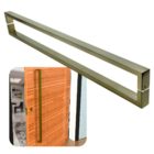 Puxador Para Portas Greco Ouro Velho Antique - 32 Cm - Furaçã