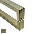 Puxador Para Portas Greco Ouro Velho Antique - 62 Cm - Furaçã