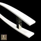 Puxador Para Portas Lugui Branco Brilhante - 1 20 M - Furação