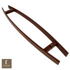 Puxador Para Portas Lugui Corten - 80 Cm - Furação 60 Cm