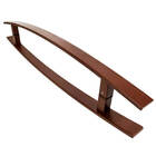 Puxador Para Portas Lugui Corten - 80 Cm - Furação 60 Cm