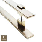 Puxador Para Portas Luma Ouro Velho Antique - 80 Cm - Furação