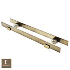 Puxador Para Portas Luma Ouro Velho Antique - 80 Cm - Furação