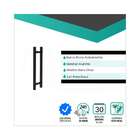 Puxador Para Portas Madeira / Vidro 40 Cm Alumínio Preto