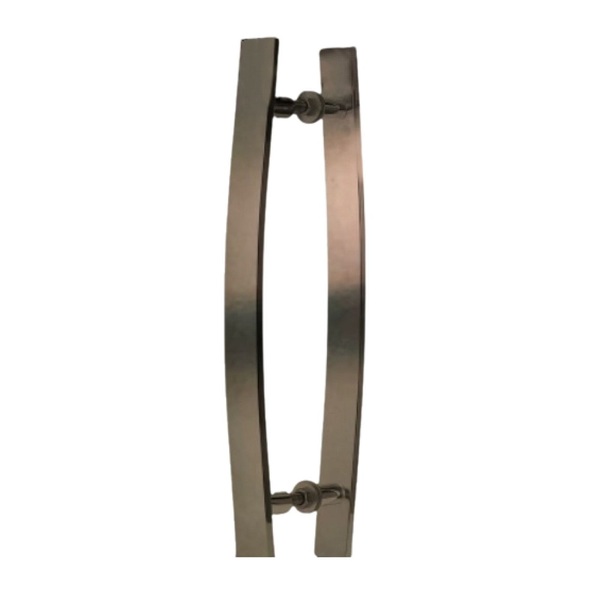 Puxador Para Portas Madeira / Vidro 60 Cm Curvo Bronze