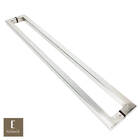 Puxador Para Portas Slin Aço Inox Escovado - Puxador Escovado