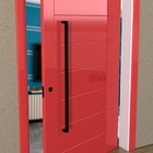 Puxador Para Portas Slin Preto Fosco - Puxador Preto - Fosco