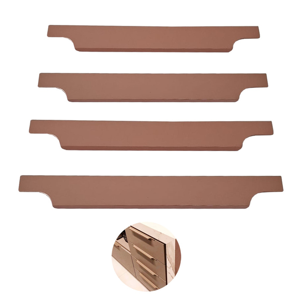 Puxador Perfil Cobre Atenas Torralba Furação 200mm 4 Unidades