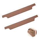 Puxador Perfil Cobre Atenas Torralba Furação 300mm 2 Unidades