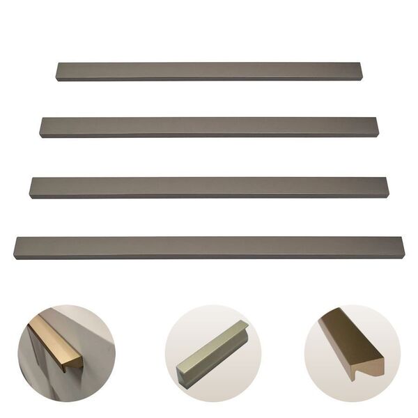 Puxador Perfil Libero Nuovo Torralba Furação 256mm 2 Unidades