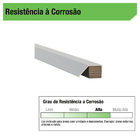 Puxador Perfil para Móveis Alumínio Cinza 3000mm