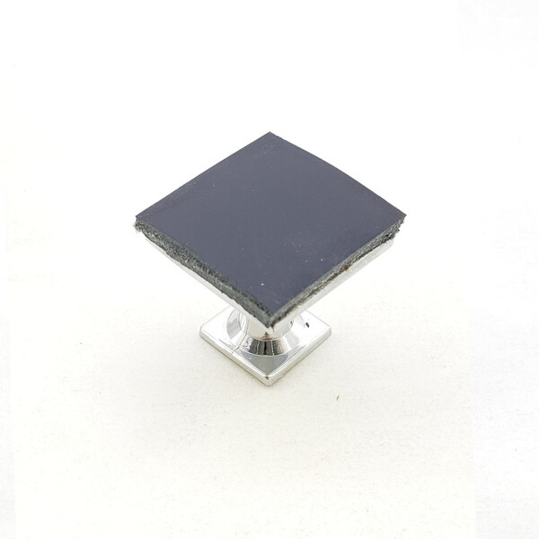 Puxador Pinn - Couro Legítimo Azul Marinho Couro:azul Marinho