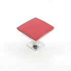 Puxador Pinn - Couro Legítimo Vermelho Couro:vermelho