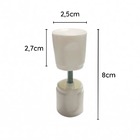 Puxador Plástico Duplo Para Box - Branco