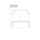 Puxador Plymouth Dourado Zen Unico