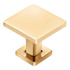 Puxador Ponto Quadrado Dourado 25mm - Hastvel