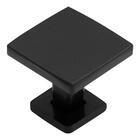 Puxador Ponto Quadrado Preto Acetinado 25mm - Hastvel