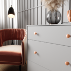 Puxador Ponto Sinnai Fumê Italy Line Il 808 Fumê - 30mm