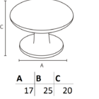 Puxador Ponto Sinnai Rosê Escovado Italy Line Il 808 Rosê Esc