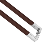 Puxador Porta De Madeira Ou Vidro 50mm X 20mm - Aço Corten /