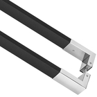 Puxador Porta De Madeira Ou Vidro 50mm X 20mm - Preto Text /