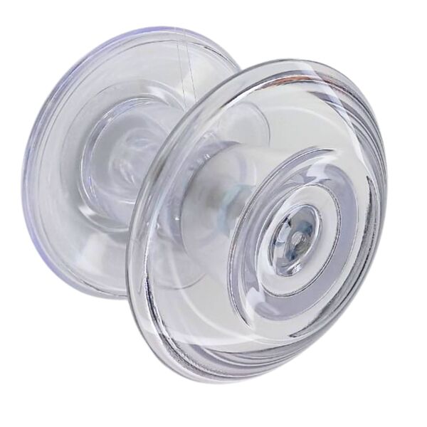 Puxador Porta De Vidro Temperado De Resina Incolor Grande