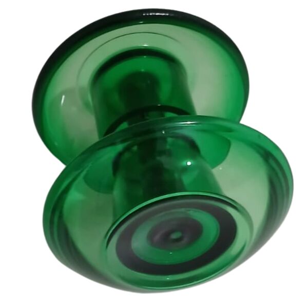 Puxador Porta De Vidro Temperado Grande De Resina Cor Verde