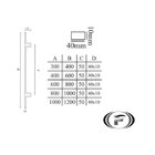Puxador Porta Df926 Polido 1000 Mm Italy Line