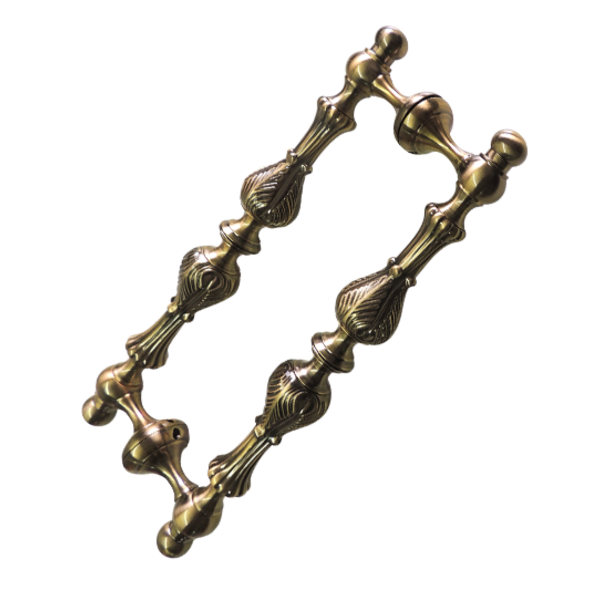 Puxador Porta Df951 340mm Cromado Duplo Italy Line