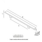 Puxador Porta Dourado Gold Duplo Inox Italy Df926 80cm 800mm