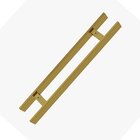 Puxador Porta Dourado Gold Duplo Inox Italy Df926 80cm 800mm