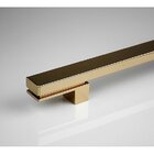 Puxador Porta Living Dourado Gold Zen Duplo 50 Cm (500 Mm)