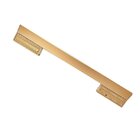Puxador Porta Minimalist Duplo 300mm Dourado Matte Fosco Zen
