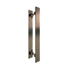 Puxador Porta Pivotante 60 Cm Inox Bronze  Reto Italy