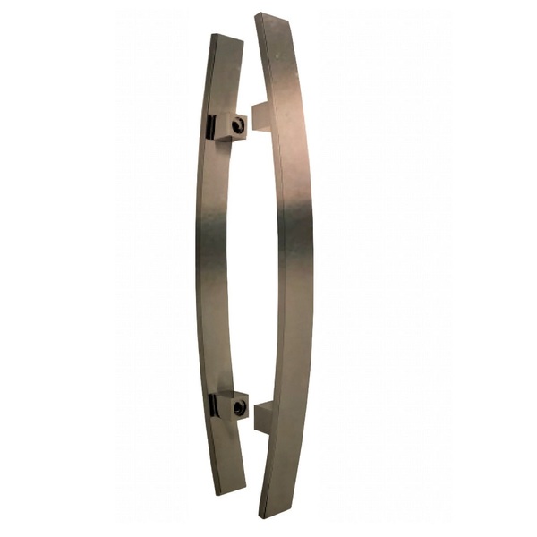 Puxador Porta Pivotante 60 Cm Inox Bronze Curvo Italy