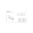 Puxador Porta Portao Aluminio Madeira Buzio Preto Pux-144 140