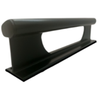 Puxador Porta Portao Aluminio Madeira Buzio Preto Pux-145/146