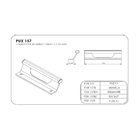 Puxador Porta Portao Aluminio Madeira Buzio Preto Pux-157 195