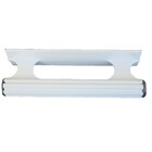 Puxador Porta Portao Aluminio Madeira Ferro Buzio Reto Branco