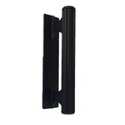 Puxador Porta Portao Aluminio Madeira Ferro Buzio Reto Preto