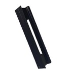 Puxador Porta Portao Aluminio Madeira Ferro Buzio Reto Preto