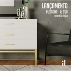 Puxador Preto Liveri Italy Line Il 950 Preto - 128mm