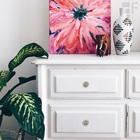 Puxador Provençal - 185 -botão - Bege - 32mm