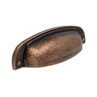 Puxador Quebec 96mm Cobre Velho Tamborado - Torralba